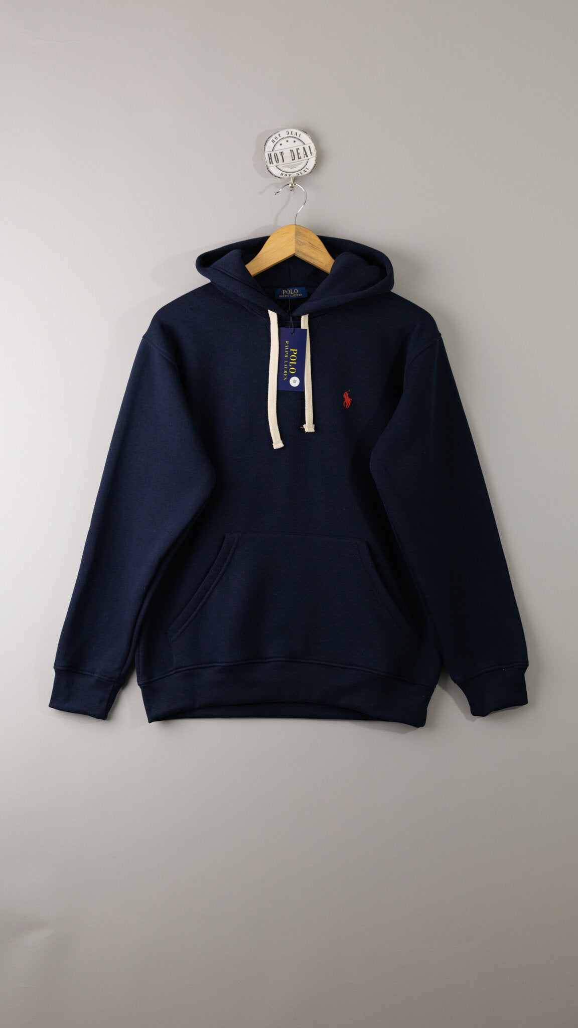 Hoodie RL Lauren Marinho simbolo vermelho