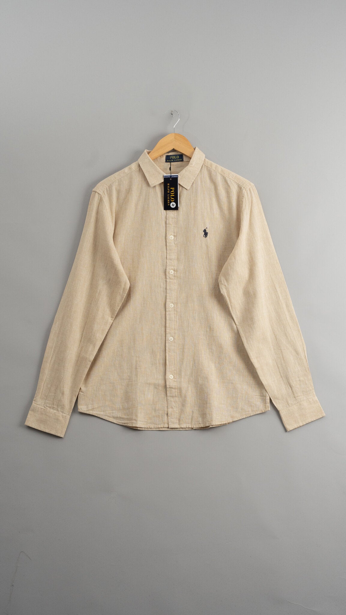 Camisa Linho RL Bege